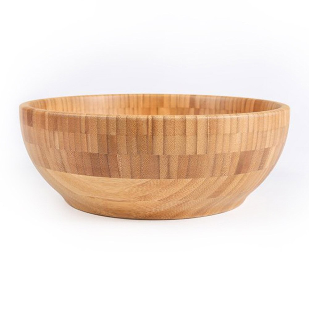 Bamboo Salad Bowl Natural Wood 14 x 6 cm by HitMyNeed