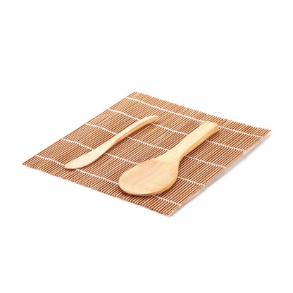 Bamboo Sushi Making Kit - 13 Piece Home Sushi Set by HitMyNeed