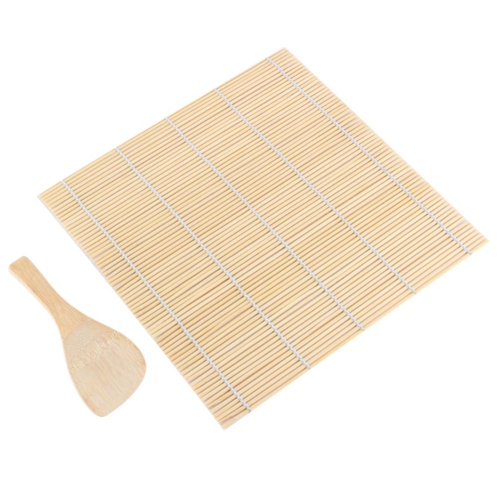 Bamboo Sushi Making Kit - 13 Piece Home Sushi Set by HitMyNeed