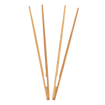 Bamboo Toaster Tongs Set, 17.7 cm (2-Pack) by HitMyNeed
