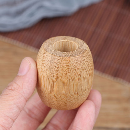 Bamboo Toothbrush Holder Wooden Stand by HitMyNeed