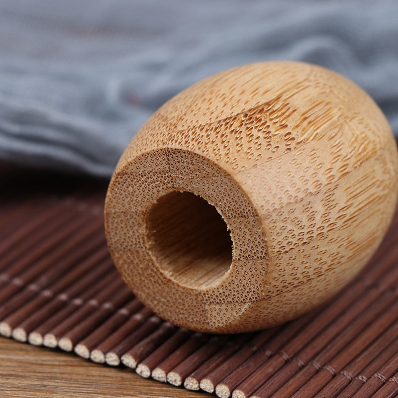 Bamboo Toothbrush Holder Wooden Stand by HitMyNeed