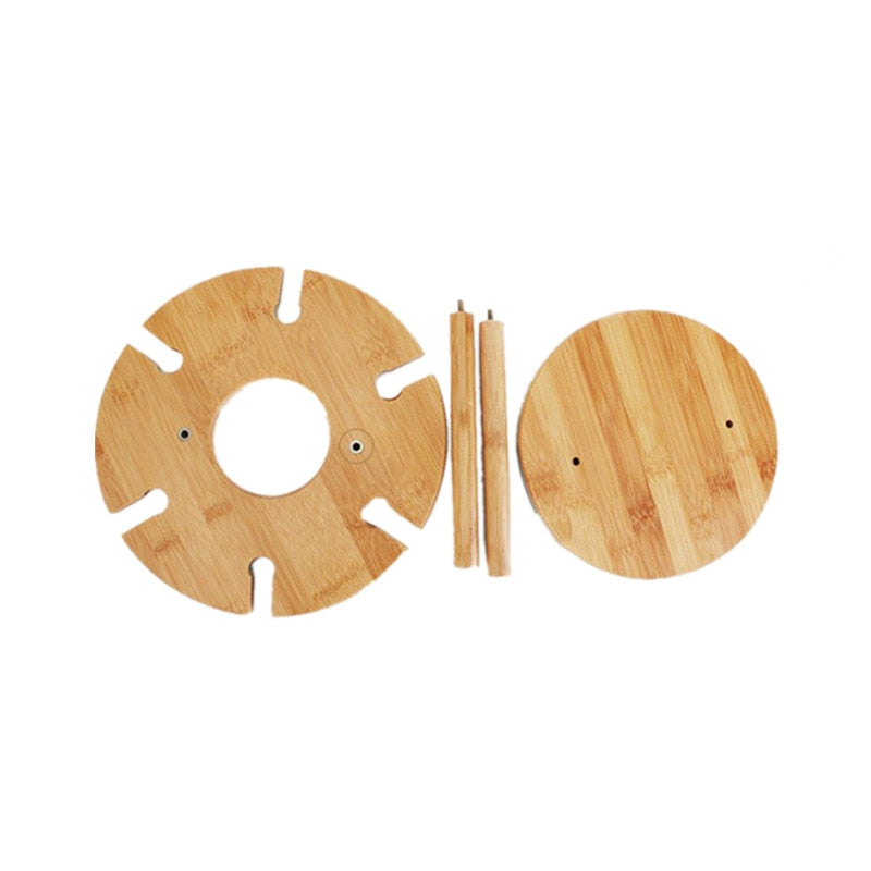 Bamboo Wine Glass Holder Drying Rack, 6 Slots by HitMyNeed