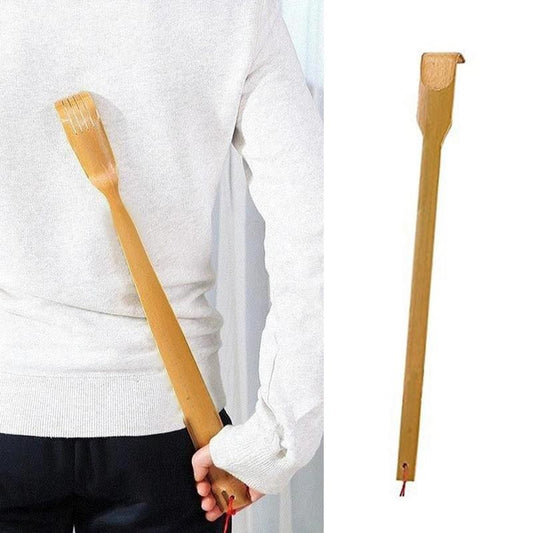 Bamboo Wood Back Scratcher with Long Handle by HitMyNeed
