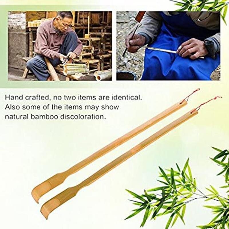 Bamboo Wood Back Scratcher with Long Handle by HitMyNeed
