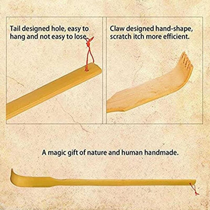Bamboo Wood Back Scratcher with Long Handle by HitMyNeed