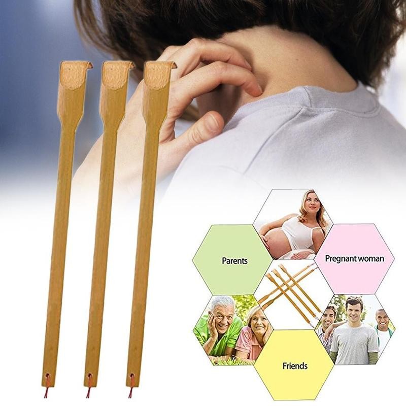 Bamboo Wood Back Scratcher with Long Handle by HitMyNeed