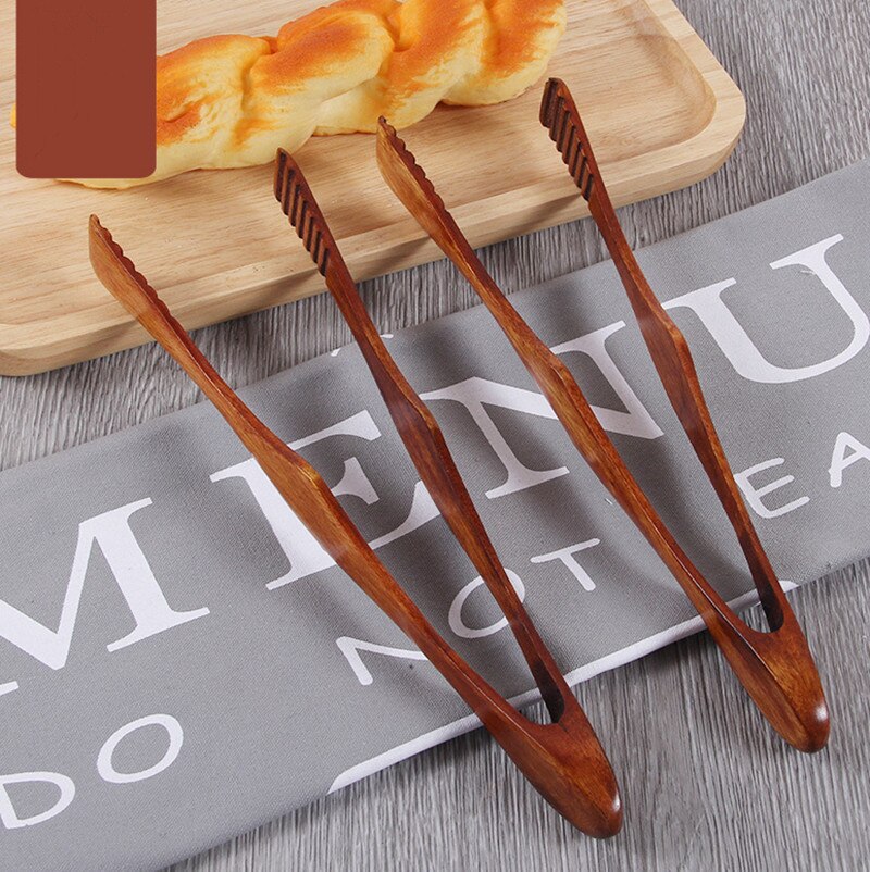 Bamboo Wood Kitchen Tongs 26.5cm by HitMyNeed