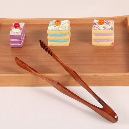Bamboo Wood Kitchen Tongs 26.5cm by HitMyNeed