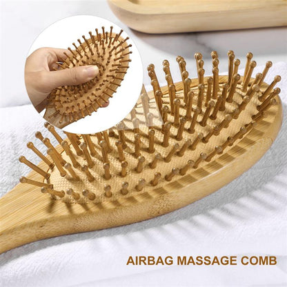 Bamboo Wooden Bristle Hair Brush by HitMyNeed