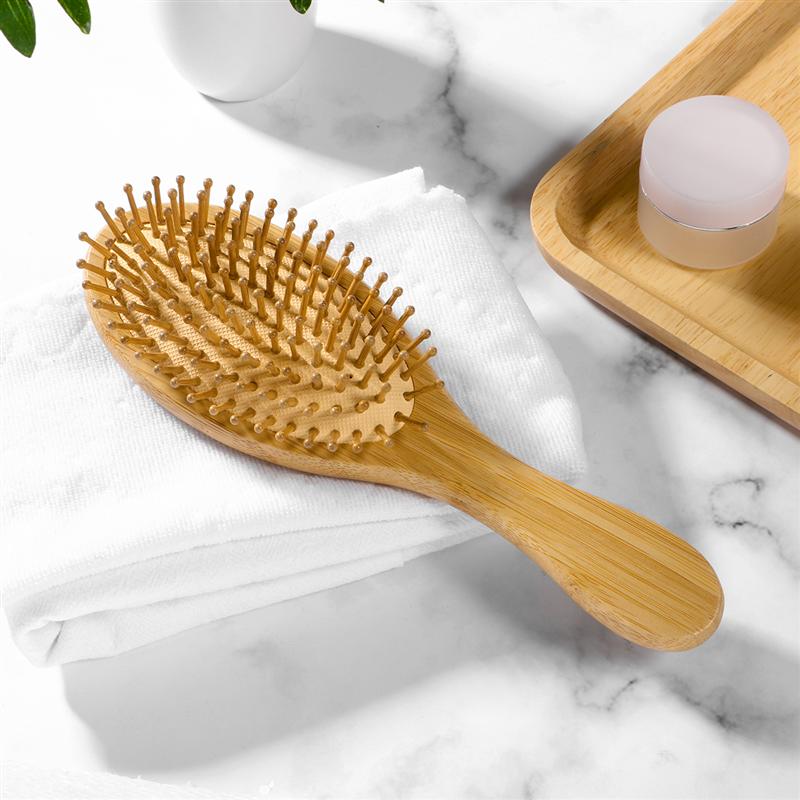 Bamboo Wooden Bristle Hair Brush by HitMyNeed