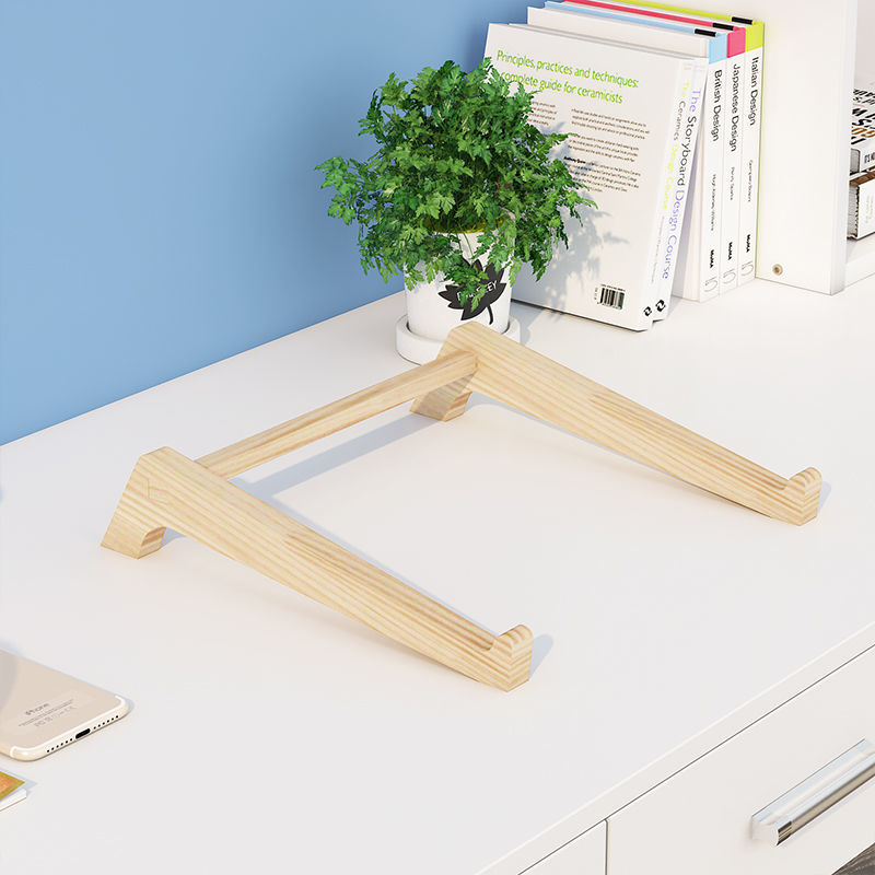 Bamboo Wooden Laptop Riser Stand 12-17 Inch by HitMyNeed