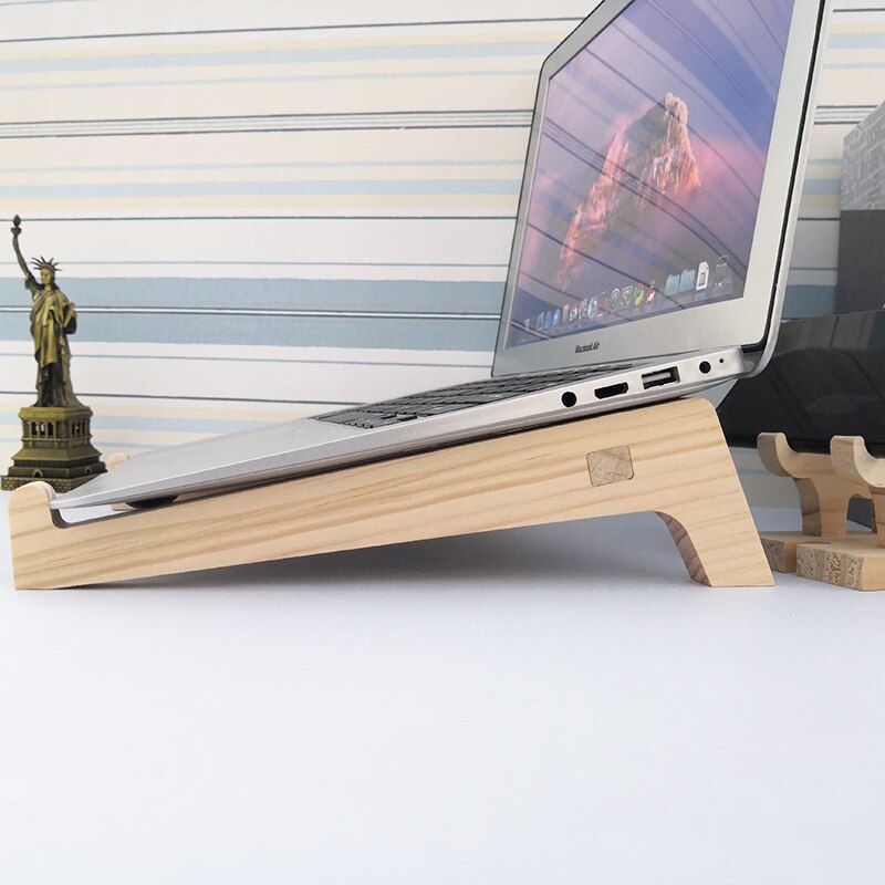Bamboo Wooden Laptop Riser Stand 12-17 Inch by HitMyNeed