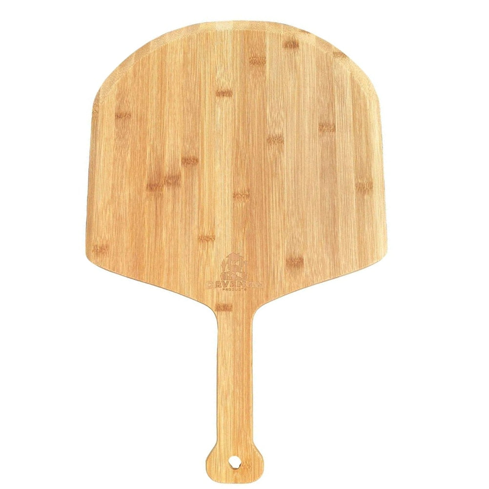 Bamboo Wooden Pizza Tray with Handle 29.5 cm by HitMyNeed