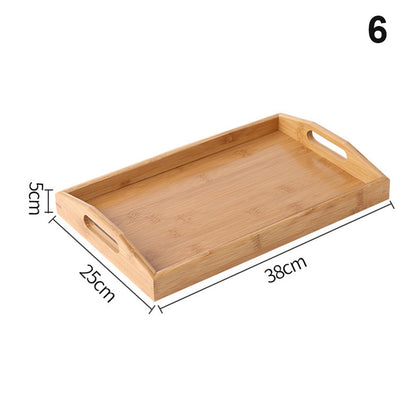 Bamboo Wooden Rectangular Serving Tray with Handles 6 by HitMyNeed