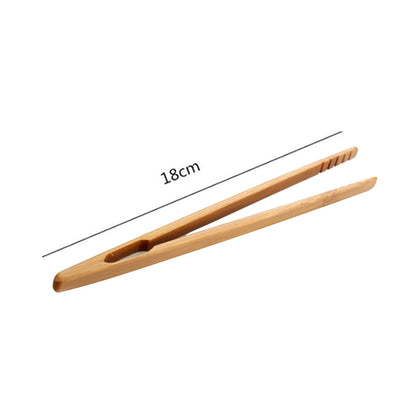Bamboo Wooden Toaster Tongs, 2 Pack, 18cm by HitMyNeed