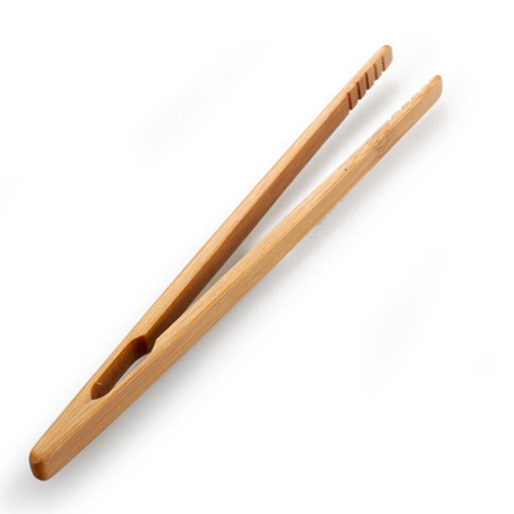 Bamboo Wooden Toaster Tongs Set (8 Pieces, 18 cm) by HitMyNeed