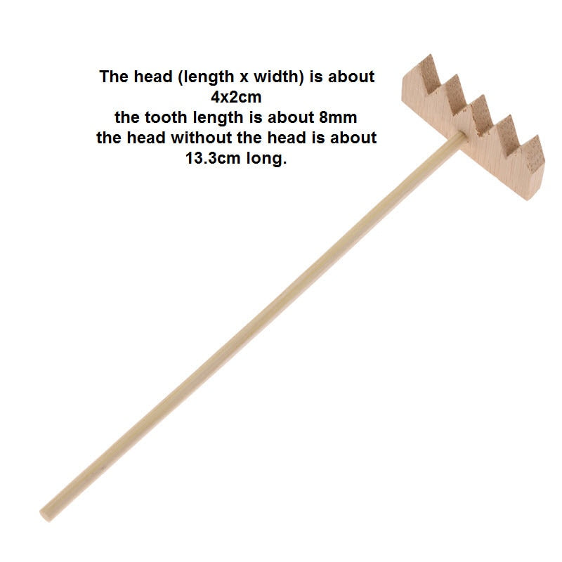 Bamboo Zen Garden Rake Set (5 Pieces) by HitMyNeed