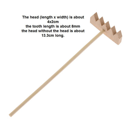 Bamboo Zen Garden Rake Set (5 Pieces) by HitMyNeed