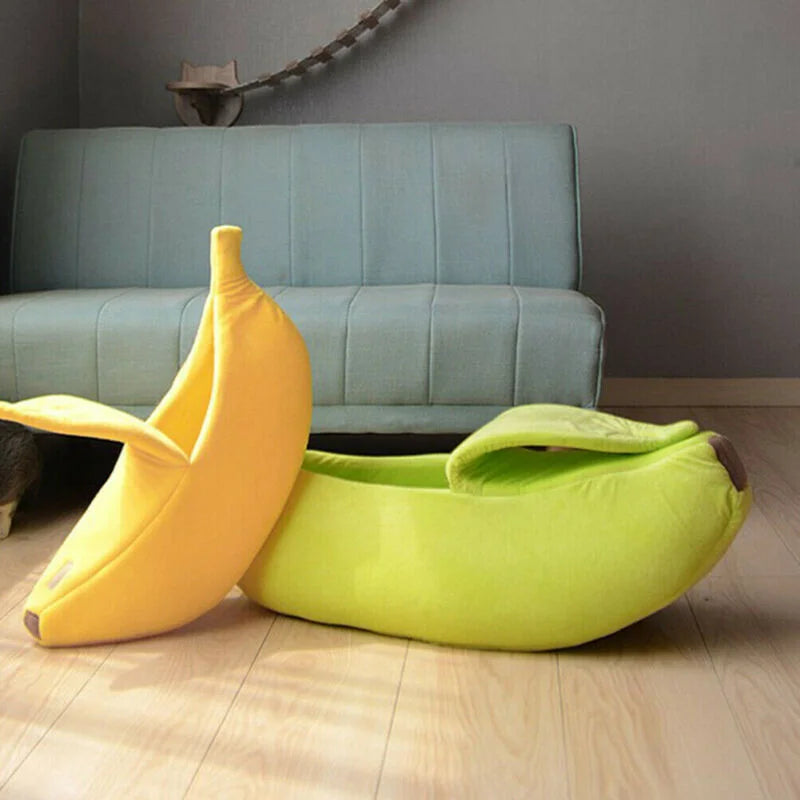 Banana Cat Bed House for Cats and Small Dogs by HitMyNeed