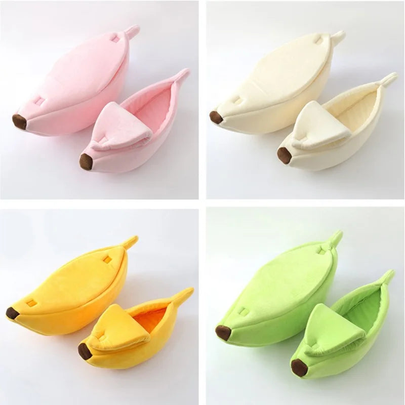 Banana Cat Bed House for Cats and Small Dogs by HitMyNeed