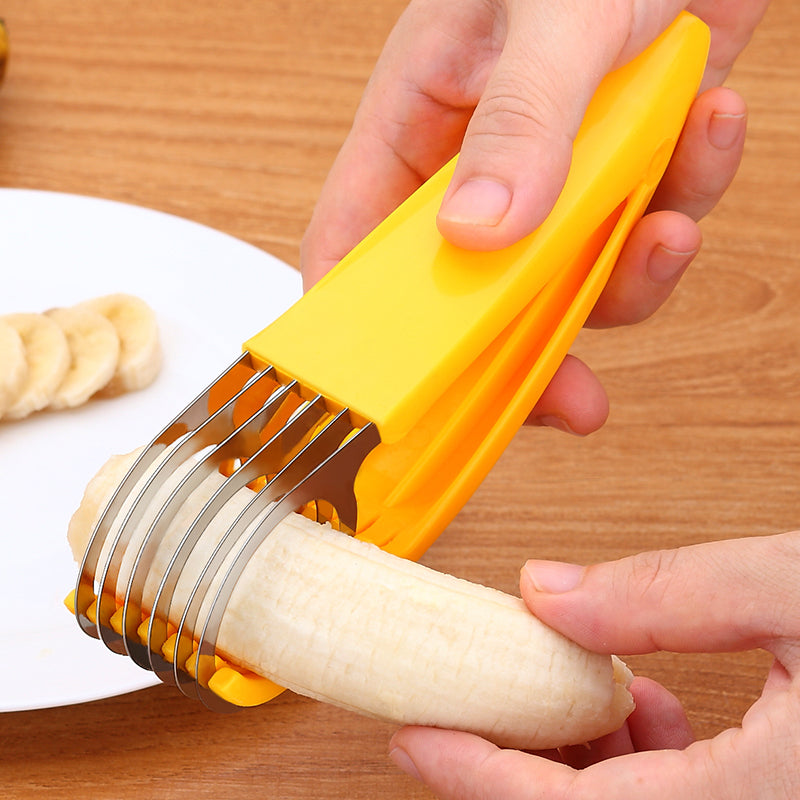 Banana Cutter Handheld Slicer Kitchen Tool by HitMyNeed