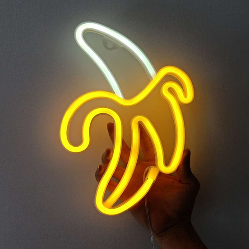 Banana Neon LED Wall Sign Night Light by HitMyNeed