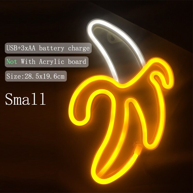 Banana Neon LED Wall Sign Night Light by HitMyNeed