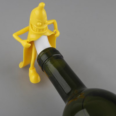 Banana Novelty Silicone Wine Bottle Stopper by HitMyNeed
