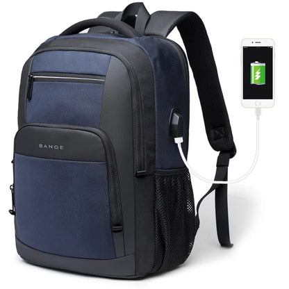 Bange Men's Tactical Laptop & Travel Backpack blue by HitMyNeed