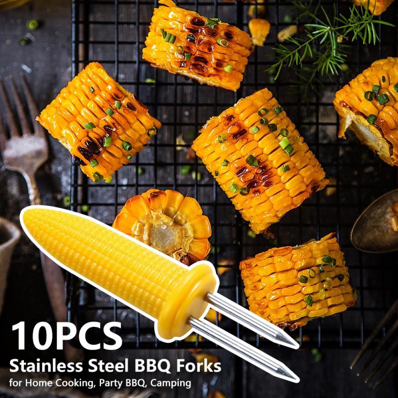 Barbecue Sweetcorn Forks Set of 10 by HitMyNeed