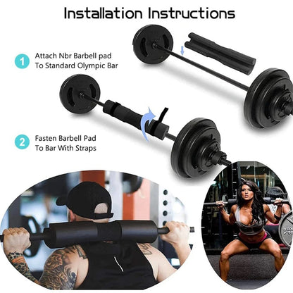 Barbell Foam Pad for Squats and Shoulder Support by HitMyNeed