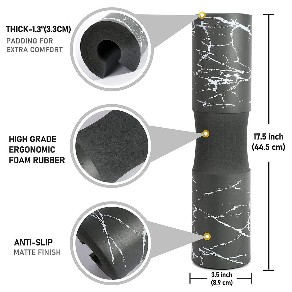 Barbell Squat Pad for Standard & Olympic Bars by HitMyNeed