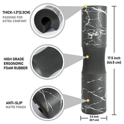 Barbell Squat Pad for Standard & Olympic Bars by HitMyNeed