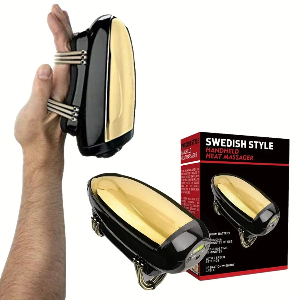 Barberology Cordless Metal Heat & Vibration Massager by HitMyNeed