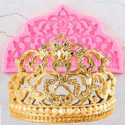 Baroque Crown Silicone Mold for Cake Decorating by HitMyNeed