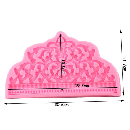 Baroque Crown Silicone Mold for Cake Decorating by HitMyNeed