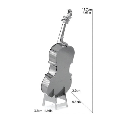 Bass Cello 3D Metal DIY Model Puzzle for Adults by HitMyNeed