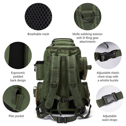 Bassdash Multifunctional Fishing Tackle Backpack by HitMyNeed