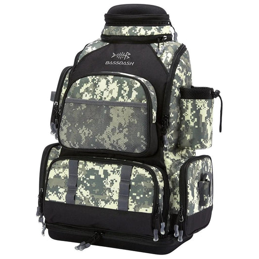 Bassdash Multifunctional Fishing Tackle Backpack jungle-camo-bf2007-3 by HitMyNeed