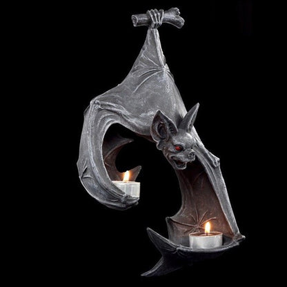 Bat Wall Tealight Holder Sconce Resin Wall Decor by HitMyNeed