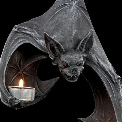 Bat Wall Tealight Holder Sconce Resin Wall Decor by HitMyNeed