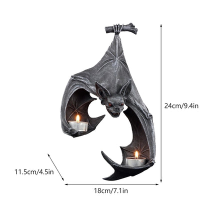 Bat Wall Tealight Holder Sconce Resin Wall Decor by HitMyNeed