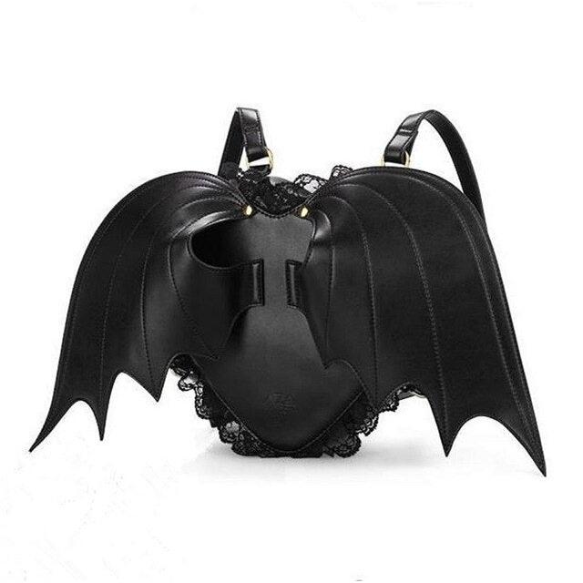 Bat Wings Mini Backpack for Teens black by HitMyNeed
