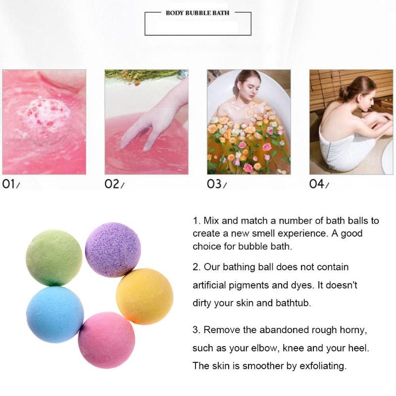 Bath Balls Bubble Shower Bombs Set of 5 by HitMyNeed