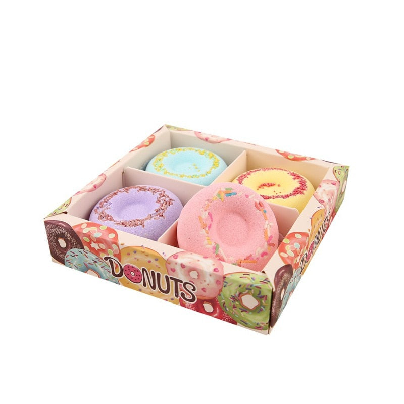 Bath Bomb Gift Set, 4 Natural Spa Fizzers (60g Each) by HitMyNeed