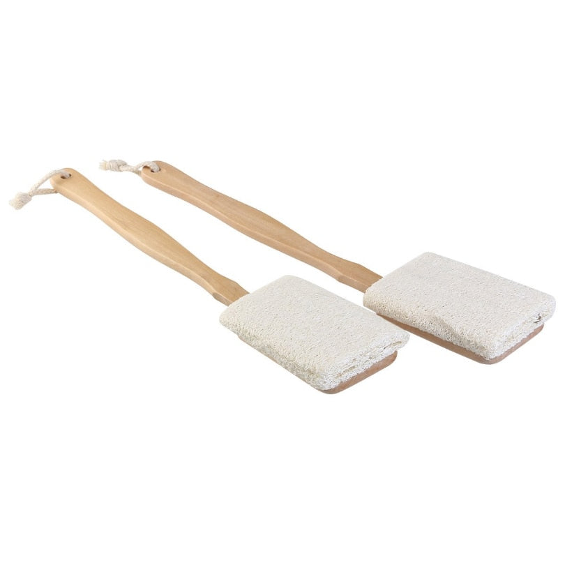 Bath Exfoliating Loofah Brush Set (2 Pack) by HitMyNeed