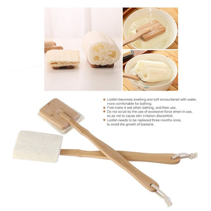 Bath Exfoliating Loofah Brush Set (2 Pack) by HitMyNeed