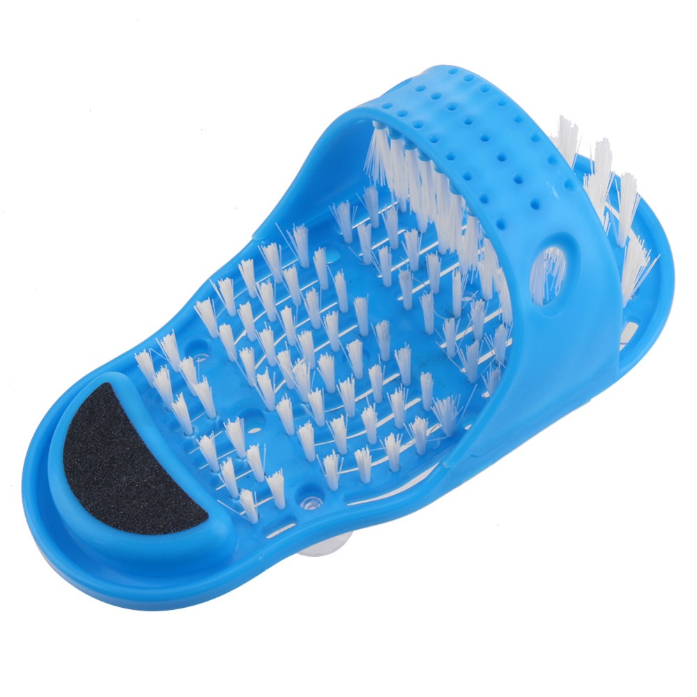 Bath Slippers with Shower Foot Scrubber & Pumice by HitMyNeed