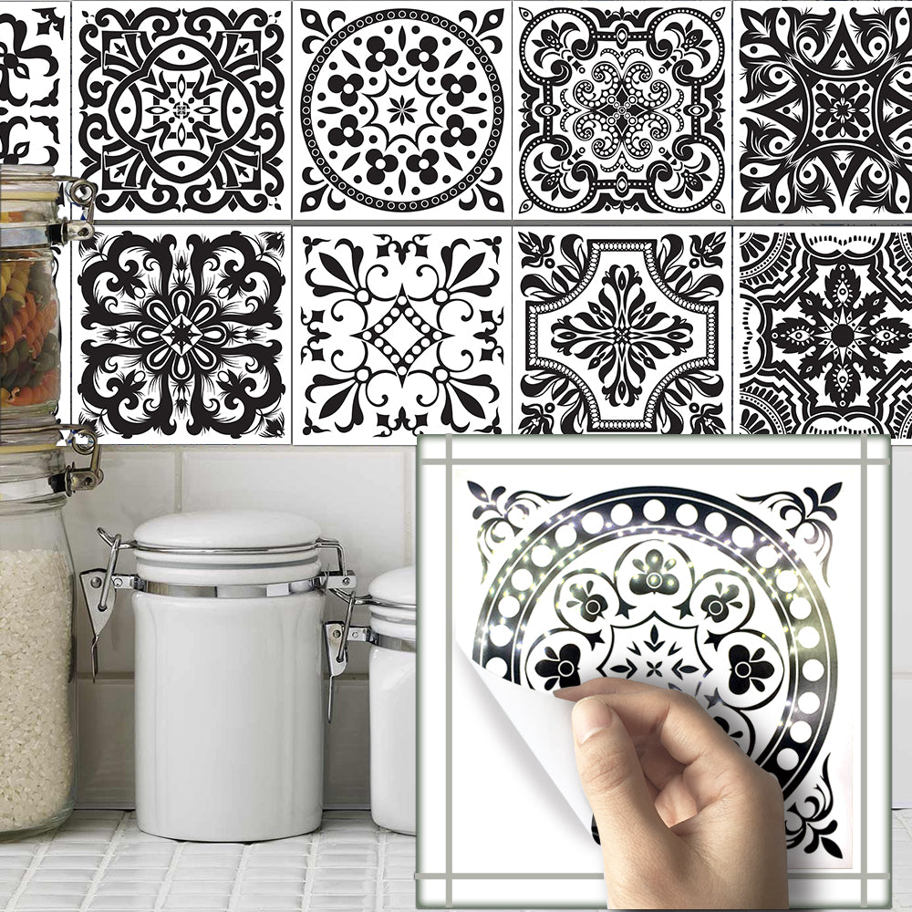 Bathroom Wall Decals and Tile Stickers Set of 10 by HitMyNeed